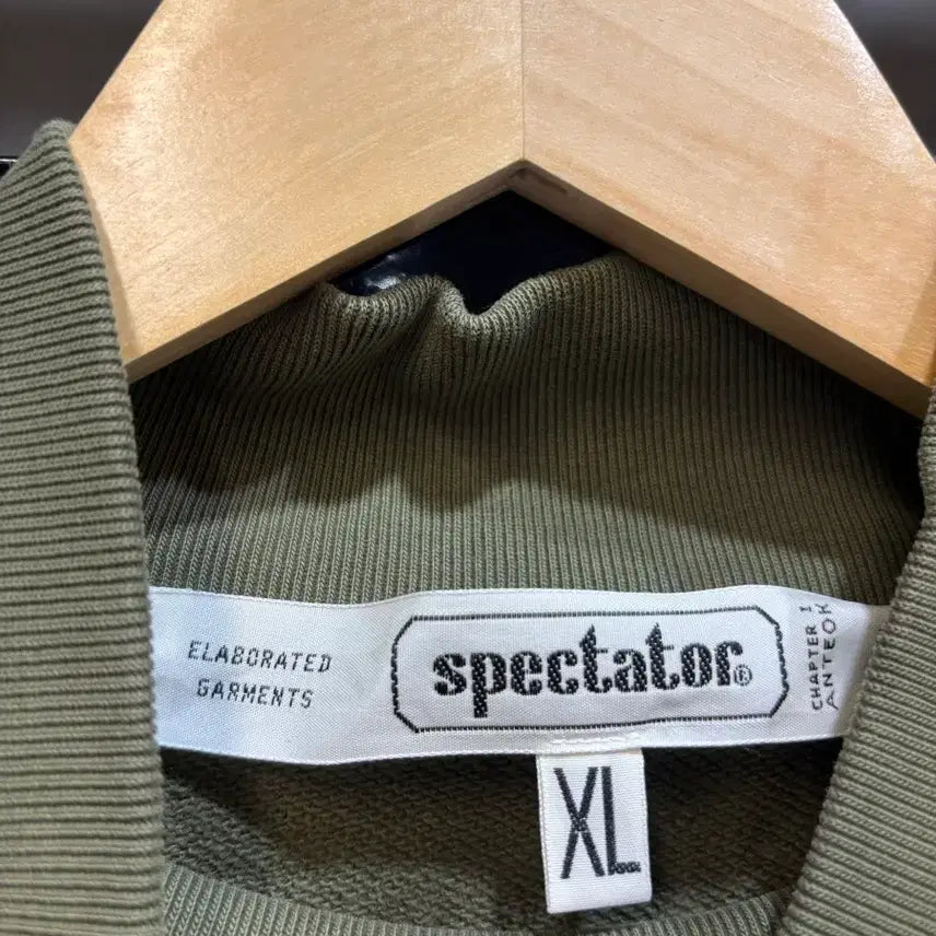 [BUNJANG] Spectator Olive Drop Heavy Fleece Sweatshirt / (XL) 스펙테이터 워싱 올리브 드랍 머서라이즈 헤비 플리스 새상품 12