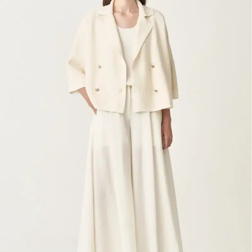 [BUNJANG] The Cashmere Glitter Boucle Knit Jacket / 더 캐시미어 글리터 부클 니트자켓