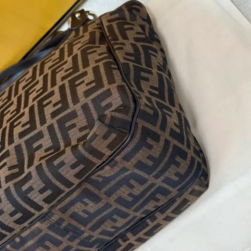 [BUNJANG] Fendi FF Logo Brown Tote Bag / 펜디 FF로고 토트백 브라운 쇼퍼백(오늘만 이 할인 가격!)