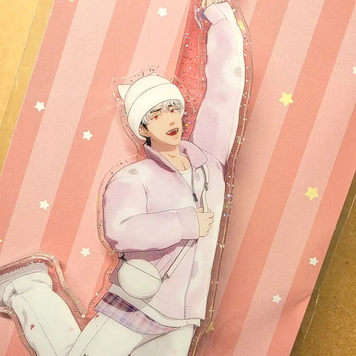 [SOLD OUT] 미개봉)PLAVE 플레이브 플뿌우 아크릴 스틱 키링, 캔뱃지 - 은호