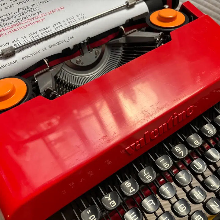 [BUNJANG] Olivetti Valentine Typewriter / 올리베티 발렌타인 타자기 Olivetti valentine s