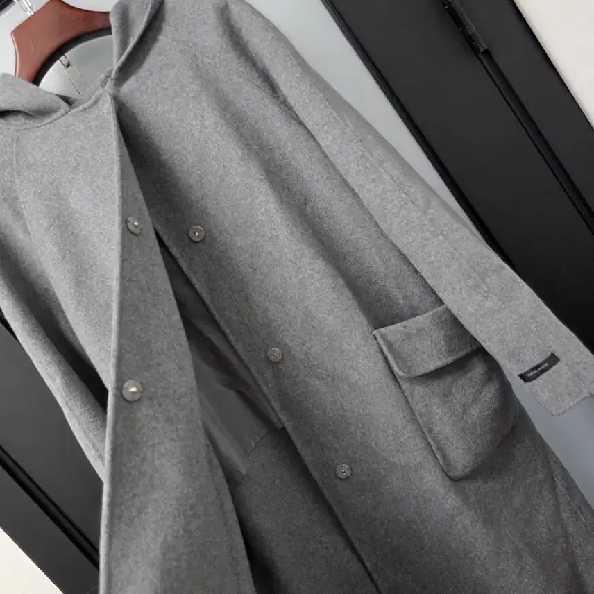 [BUNJANG] A.V.F Handmade Long Hooded Coat / 아니베에프 핸드메이드 롱후드코트 L