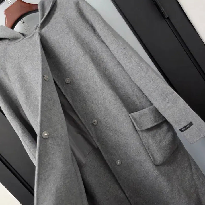 [BUNJANG] A.V.F Handmade Long Hooded Coat / 아니베에프 핸드메이드 롱후드코트 L