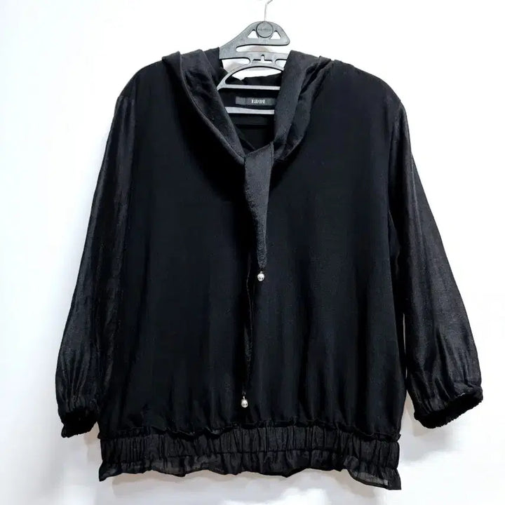 [BUNJANG] Blue Peper Black Shirred Blouse / 블루페페 블랙 셔링 블라우스