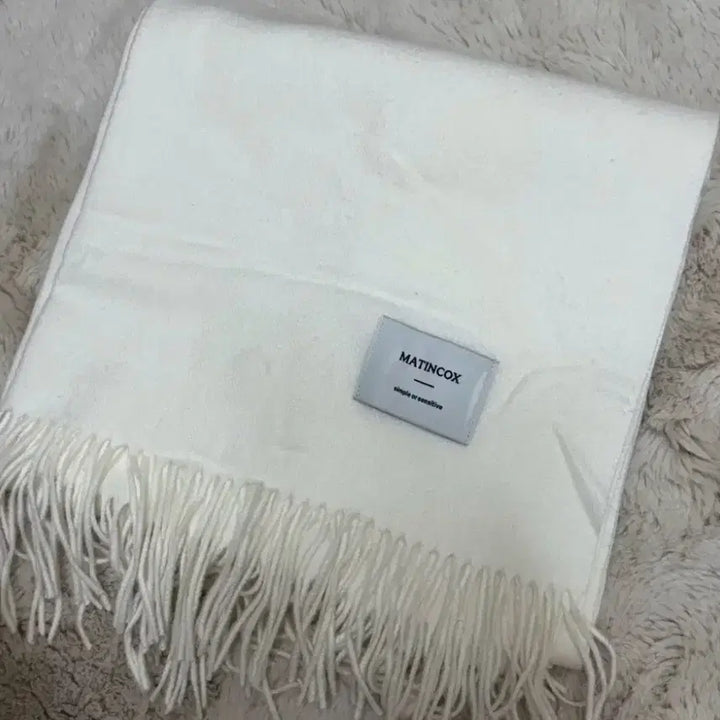 [BUNJANG] Martin Cox Warm Soft Muffler White / 마틴콕스 웜소프트 머플러 화이트