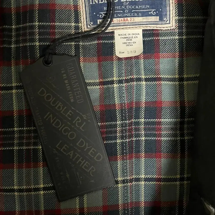 [BUNJANG] RRL Indigo Leather Carcoat / 신상 RRL 인디고 레더 카코트 S사이즈