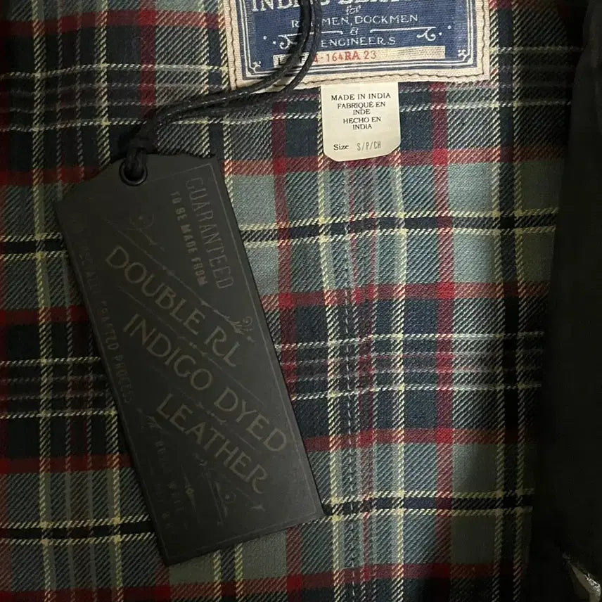 [BUNJANG] RRL Indigo Leather Carcoat / 신상 RRL 인디고 레더 카코트 S사이즈