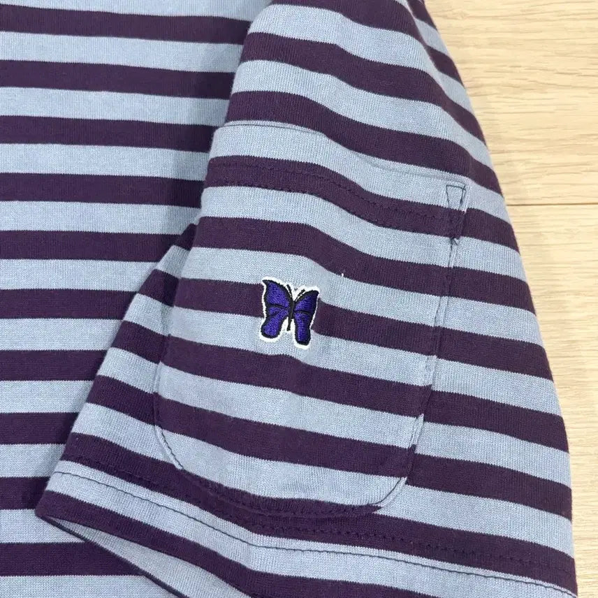 [BUNJANG] Needles Stripe Short Sleeve T-shirt / 니들스 스트라이프 반팔티