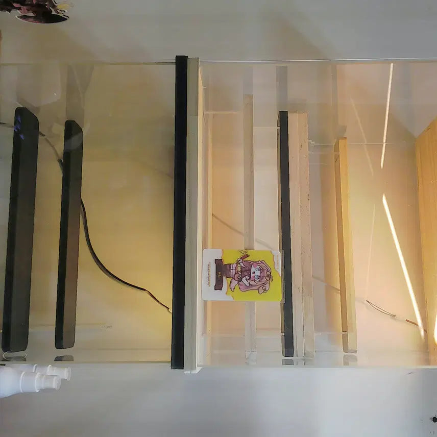 [BUNJANG] LED Display Cabinet (Wood &amp; Black) - Set of 2 / LED 장식장 2장 팝니다