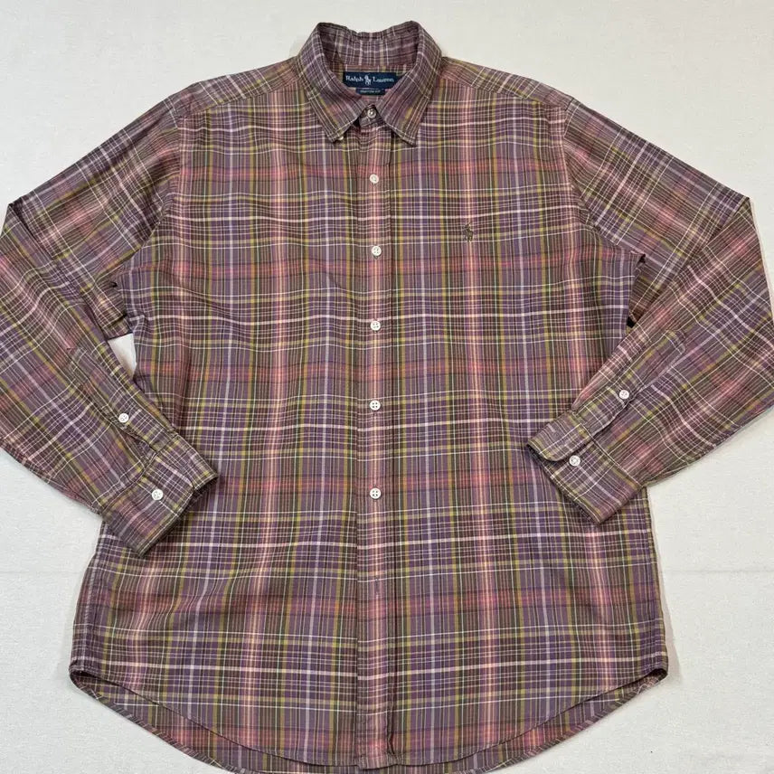 [BUNJANG] Polo Ralph Lauren Classic Fit Checkered Shirt / L) 폴로 랄프로렌 클래식 체크 셔츠 커스텀핏