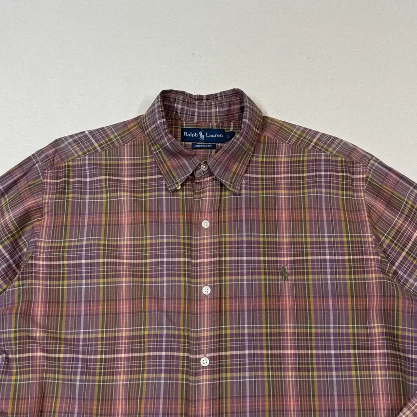 [BUNJANG] Polo Ralph Lauren Classic Fit Checkered Shirt / L) 폴로 랄프로렌 클래식 체크 셔츠 커스텀핏