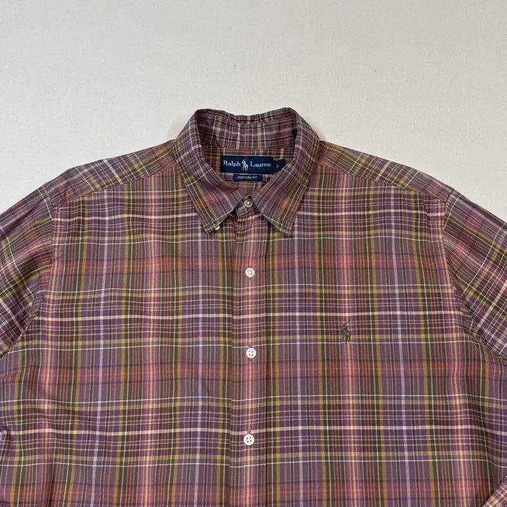 [BUNJANG] Polo Ralph Lauren Classic Fit Checkered Shirt / L) 폴로 랄프로렌 클래식 체크 셔츠 커스텀핏