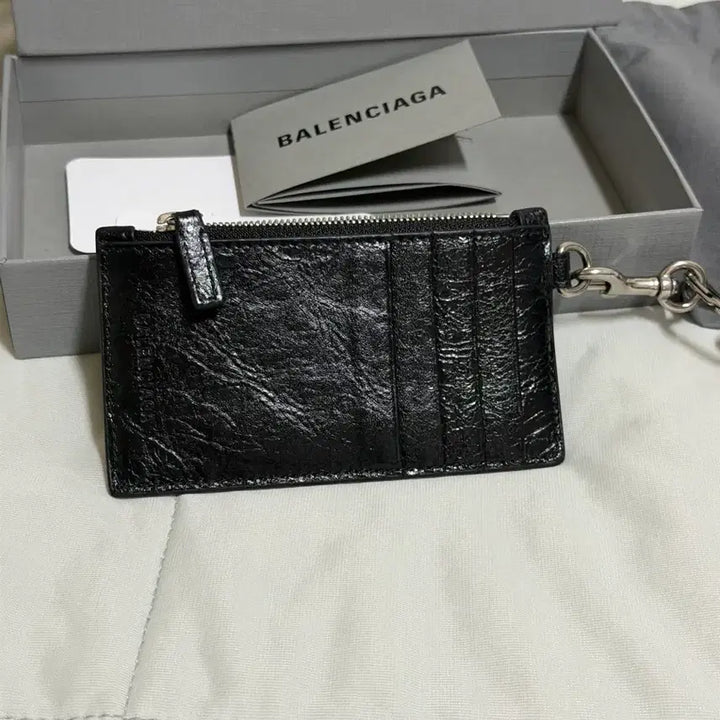 [BUNJANG] Balenciaga Le Cagole Men Card Case on Key Chain Black / 발렌시아가 르 카골 맨 카드 케이스 온 키체인 블랙