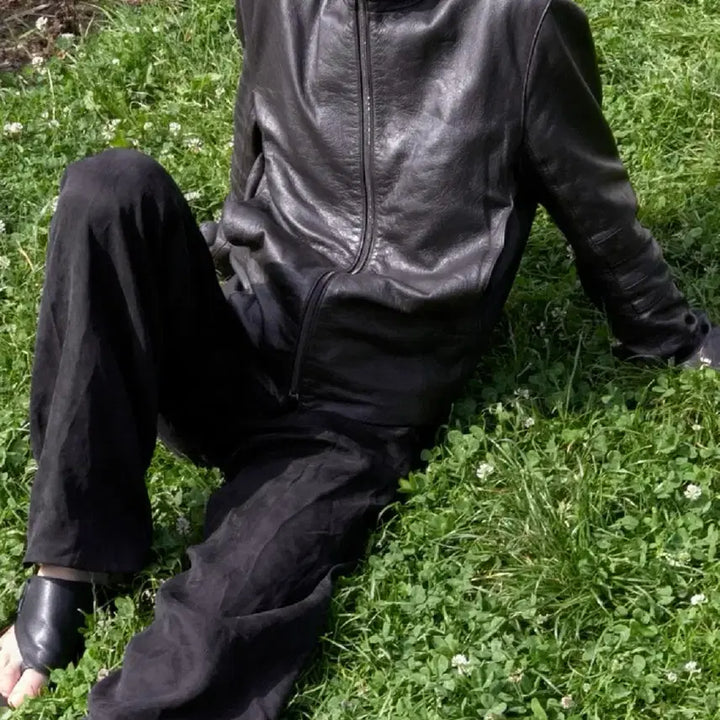 [BUNJANG] Leather Jacket Brown (Size 3) / 머듈 레더자켓 가죽자켓 브라운 3사이즈