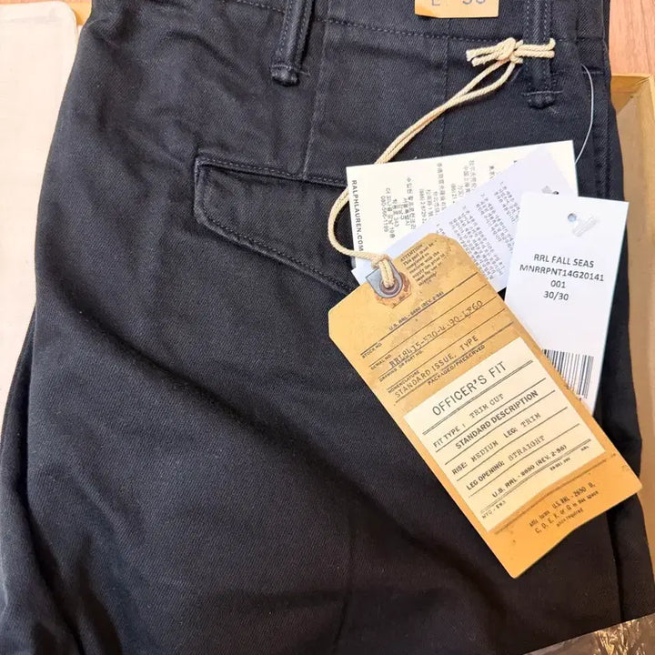 [BUNJANG] RRL Officer Chino Pants Black 30/30 / 더블알엘 오피서치노 블랙 30/30