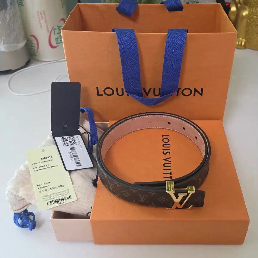 [BUNJANG] Louis Vuitton Monogram M9781 Belt / 루이비통 모노그램 M9781 싸이즈 75/30 금장버클 벨트 (정품)