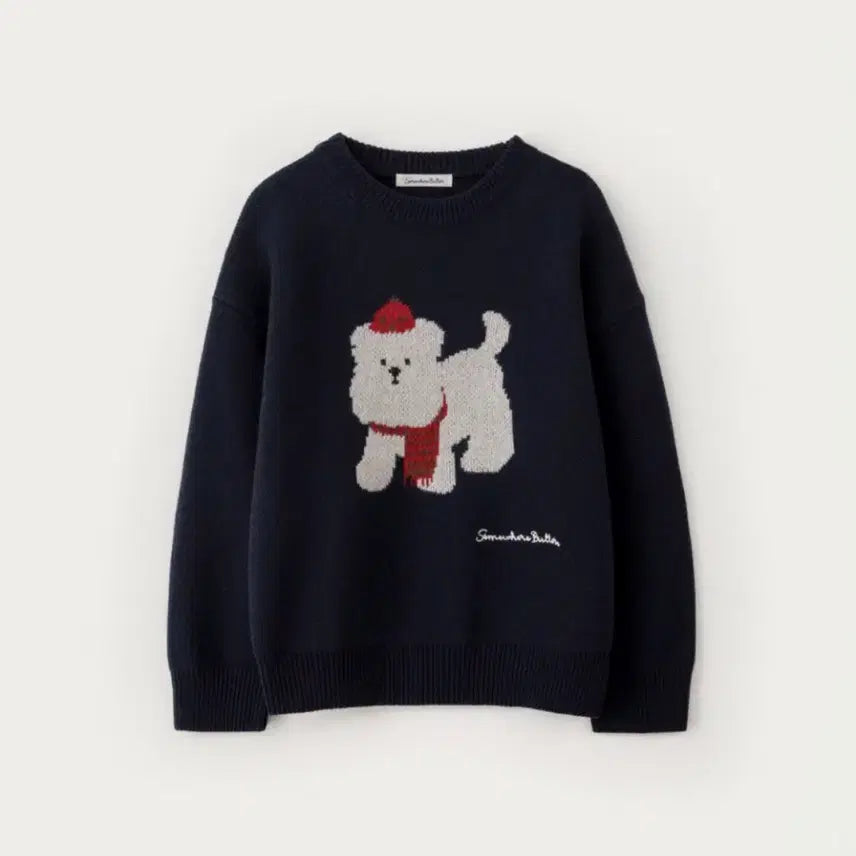 [BUNJANG] Winter Butteree Sweater - Navy / 썸웨어버터 Winter Butteree Sweater - Navy