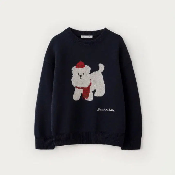 [BUNJANG] Winter Butteree Sweater - Navy / 썸웨어버터 Winter Butteree Sweater - Navy