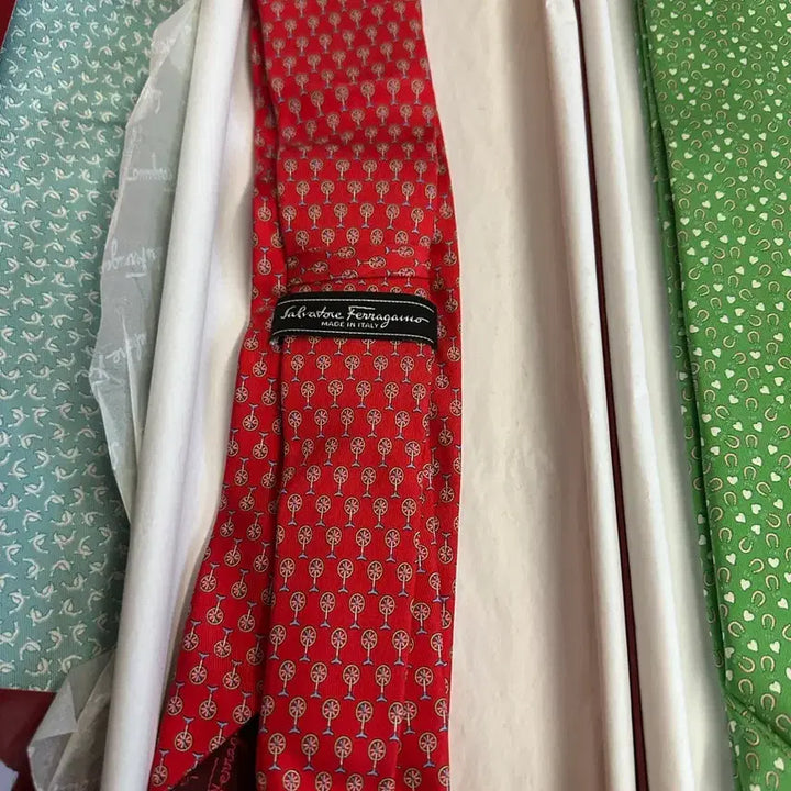 [BUNJANG] Ferragamo Silk Necktie / *새상품 페라가모 미사용 박스 포장 명품 넥타이 악세사리