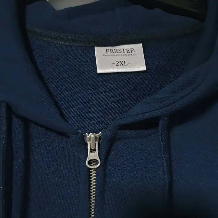 [BUNJANG] XXL Perstep Two-Way Hoodie Zip-Up (Navy) / 가격할인! XXL 퍼스텝 투웨이 후드집업 남색
