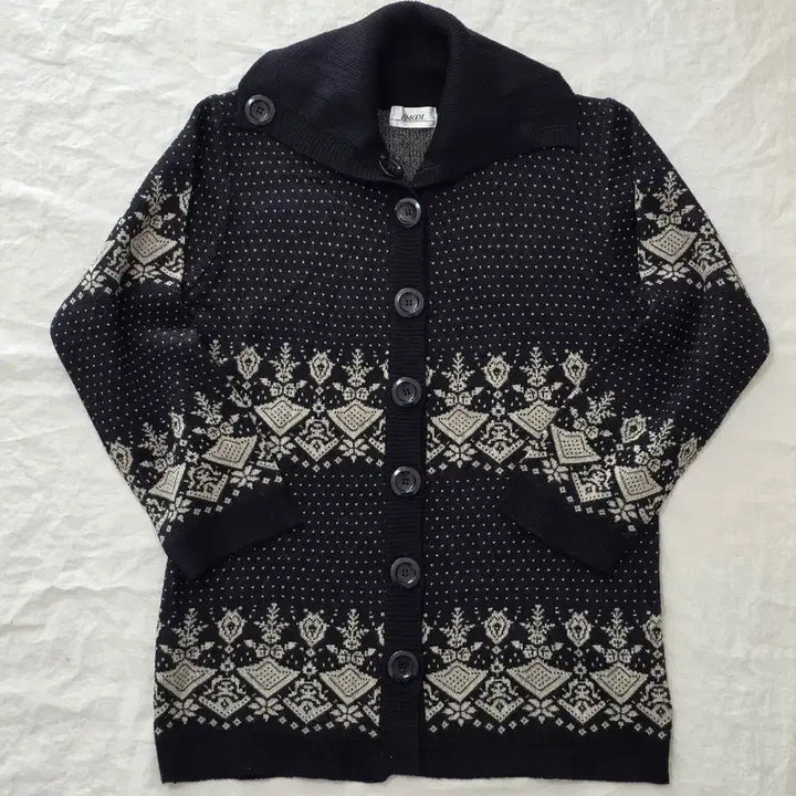 [BUNJANG] Vintage Nordic Knit Cardigan / 모리걸 할매카지 노르딕 니트 가디건 일본빈티지