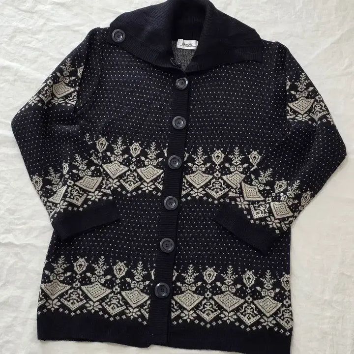 [BUNJANG] Vintage Nordic Knit Cardigan / 모리걸 할매카지 노르딕 니트 가디건 일본빈티지