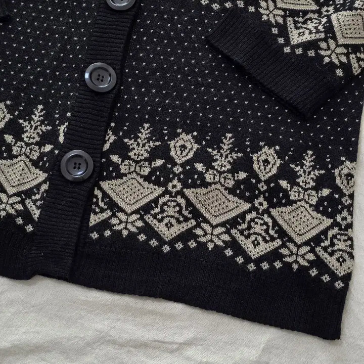 [BUNJANG] Vintage Nordic Knit Cardigan / 모리걸 할매카지 노르딕 니트 가디건 일본빈티지