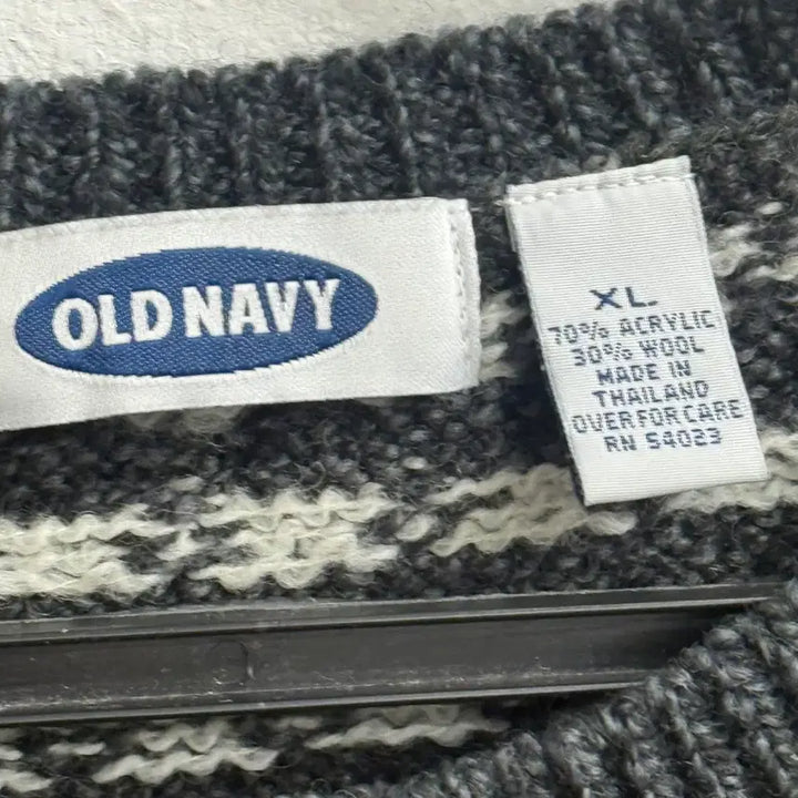 [BUNJANG] OLD NABY Vintage Pattern Knit Cardigan (XL) / 올드네이비(OLD NABY) 빈티지 패턴 니트 가디건 (XL)