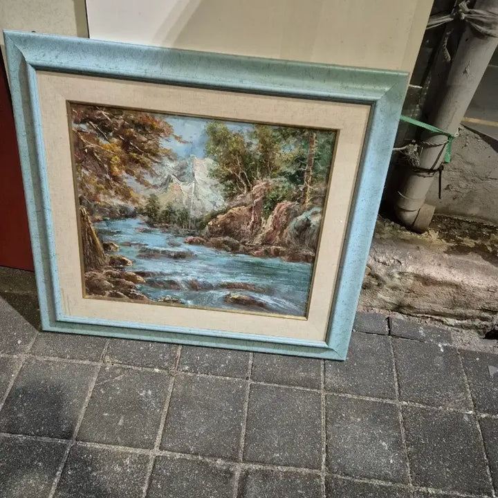 [BUNJANG] Oil Painting (83x73cm) / 83   73 센치 유화그림진품 가격조정가능 영화촬영효과 소장가치있음