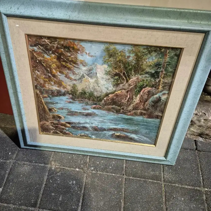 [BUNJANG] Oil Painting (83x73cm) / 83   73 센치 유화그림진품 가격조정가능 영화촬영효과 소장가치있음