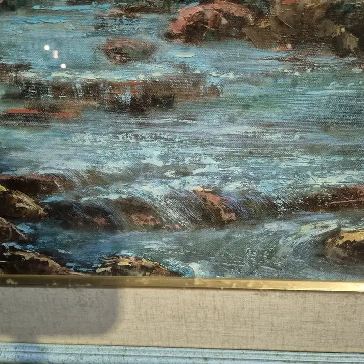 [BUNJANG] Oil Painting (83x73cm) / 83   73 센치 유화그림진품 가격조정가능 영화촬영효과 소장가치있음