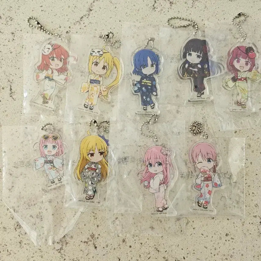 [BUNJANG] Bocchi the Rock! Acrylic Keyring Bundle Set / 미개봉) 봇치더락 제일복권 L상 일괄