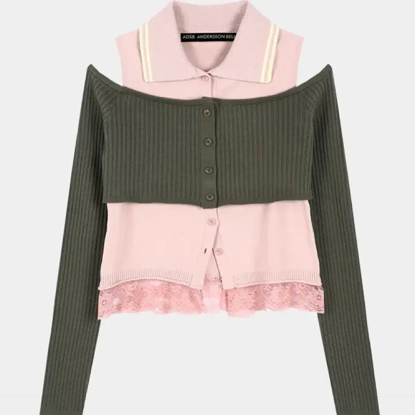 [SOLD OUT] 앤더슨벨 레이어드 오프숄더 탑 xs