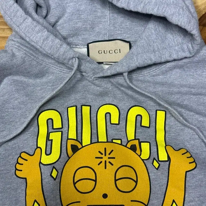 [BUNJANG] Gucci Cat Print Hoodie / 구찌 캣 프린트 후드티
