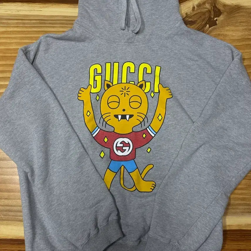 [BUNJANG] Gucci Cat Print Hoodie / 구찌 캣 프린트 후드티