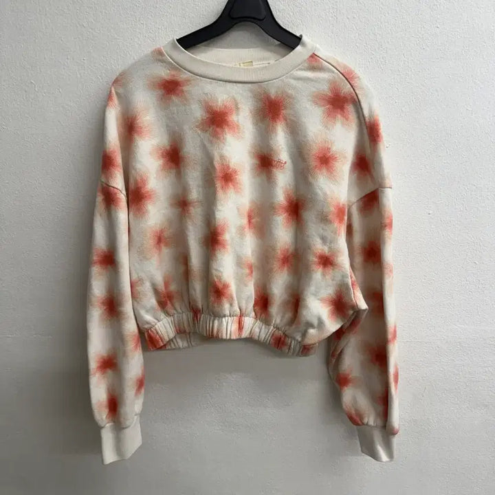 [BUNJANG] Levi's Women's Floral Crop Sweatshirt (M) / 리바이스 여성 플라워 패턴 크롭 맨투맨 (M)