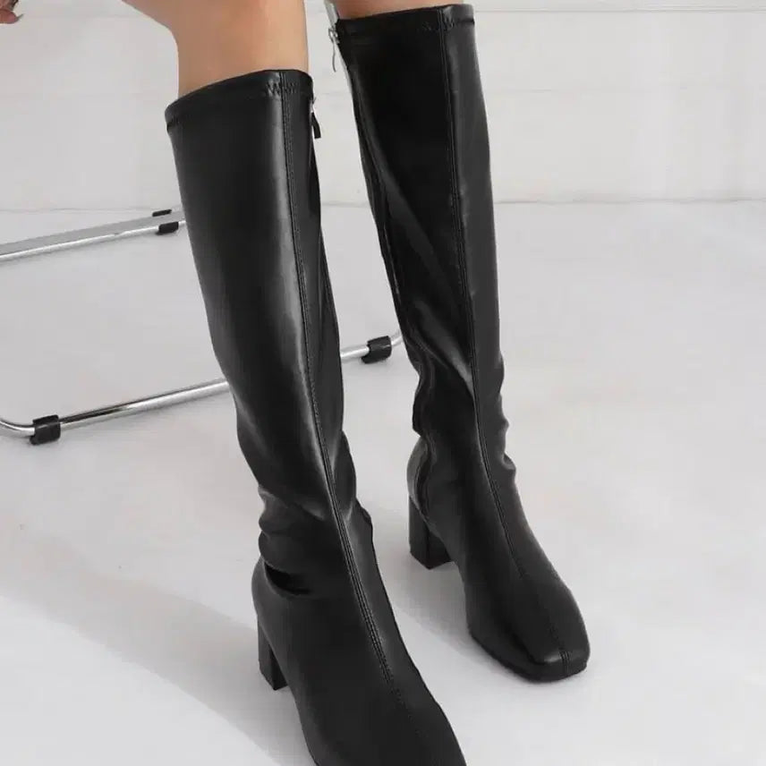 [BUNJANG] Black Long Boots 240 / 롱 부츠 블랙 240 3cm