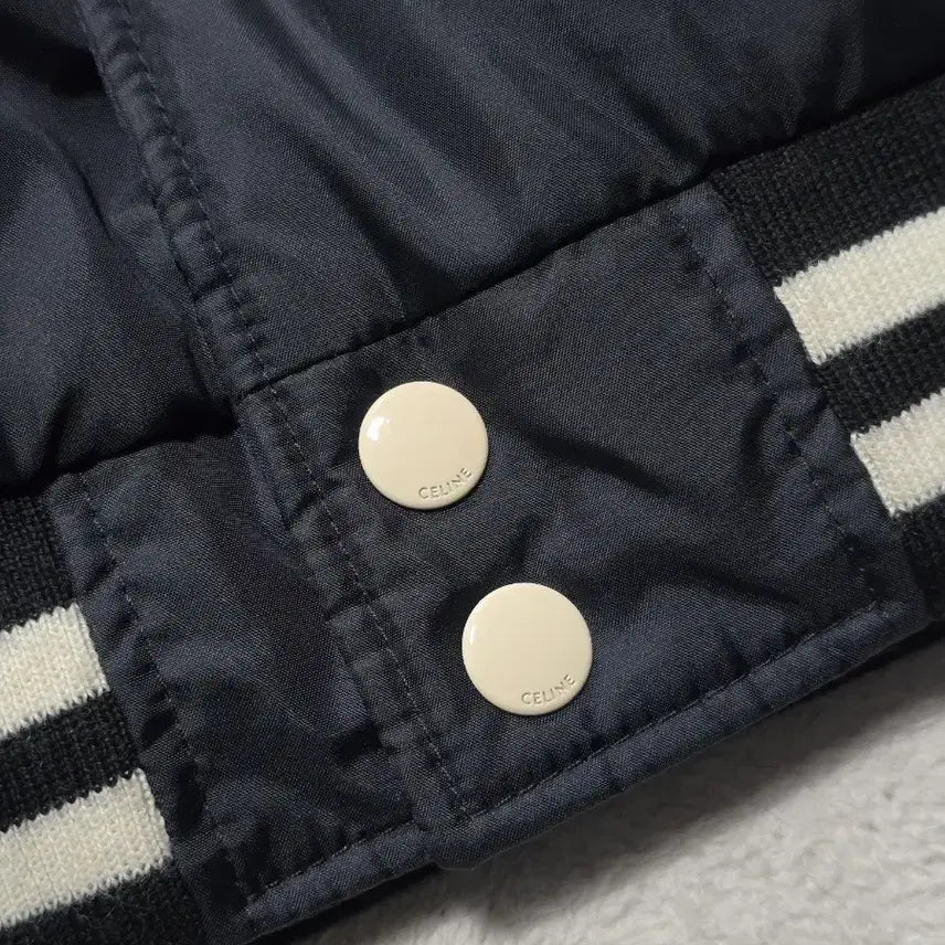 [BUNJANG] Celine Nylon Varsity Hoodie Jacket / Celine 셀린느 백로고 나일론 바시티 후드 자켓