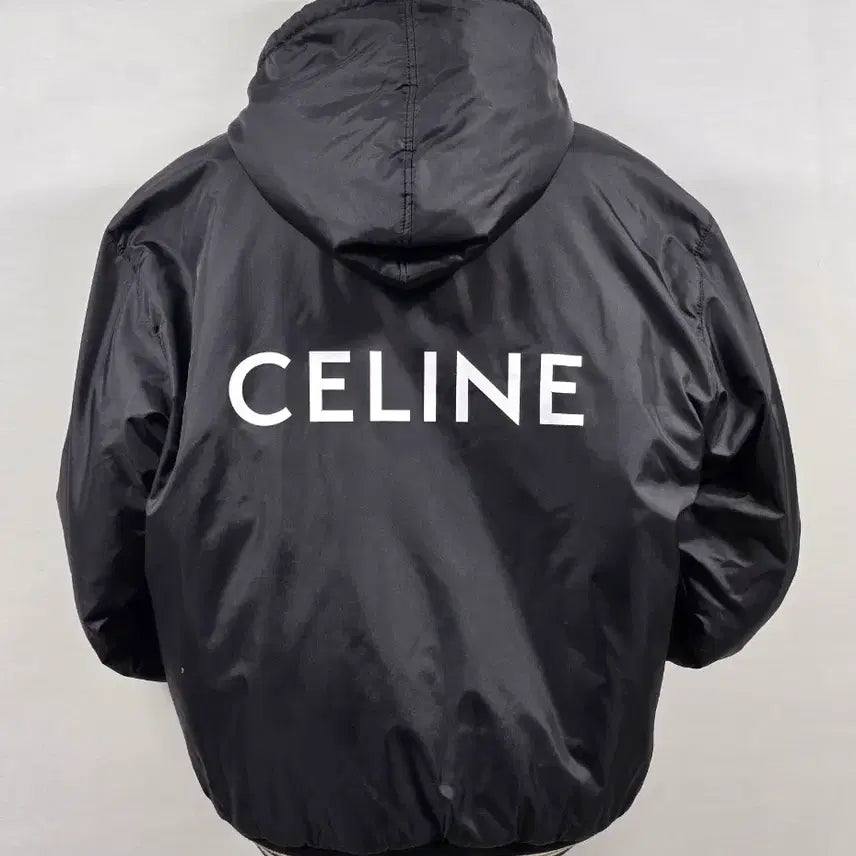 [BUNJANG] Celine Nylon Varsity Hoodie Jacket / Celine 셀린느 백로고 나일론 바시티 후드 자켓