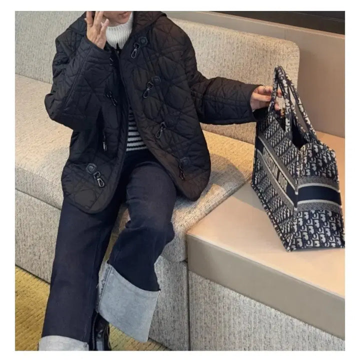 [BUNJANG] Cannage Padded Jacket / 까나쥬 패딩 쟈겟