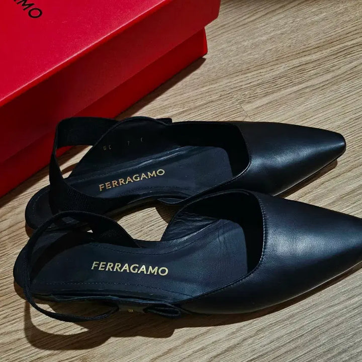 [BUNJANG] Salvatore Ferragamo Vara Bow Slingback Flats / 페레가모 바니아보우 슬링백