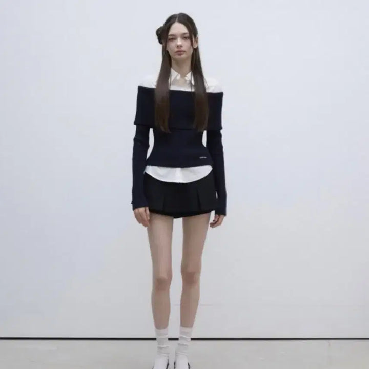 [BUNJANG] Labellblanc Layered Knit / 라벨르블랑 뮤즈 레이어드 니트