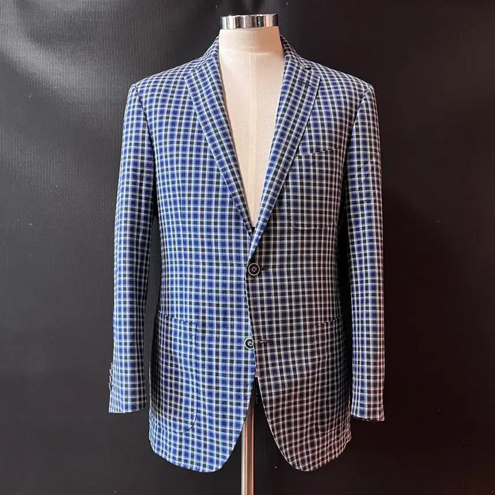 [BUNJANG] ETRO Check Cotton Jacket (IT52) / ETRO 에트로 체크 코튼 자켓 / Made in Italy / IT52
