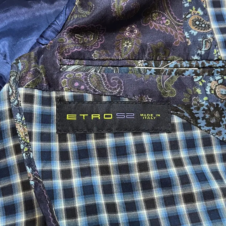 [BUNJANG] ETRO Check Cotton Jacket (IT52) / ETRO 에트로 체크 코튼 자켓 / Made in Italy / IT52