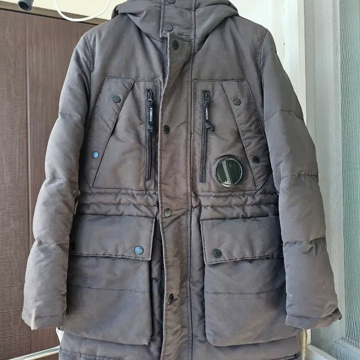 [BUNJANG] CP Company Brown Hooded Parka Jacket Size 95 / 씨피컴퍼니 롱패딩 야상형 자켓 팔아요 cp 95