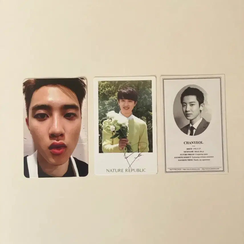 [BUNJANG] EXO D.O. Chanyeol Bundle Set Photocard / 엑소 디오 찬열 포카 일괄 코코밥 네이처 늑미