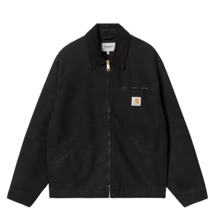 [BUNJANG] Carhartt WIP Detroit Jacket Black Heavy Stone Wash / 칼하트 윕 디트로이트 자켓 블랙/블랙 헤비 스톤 워시
