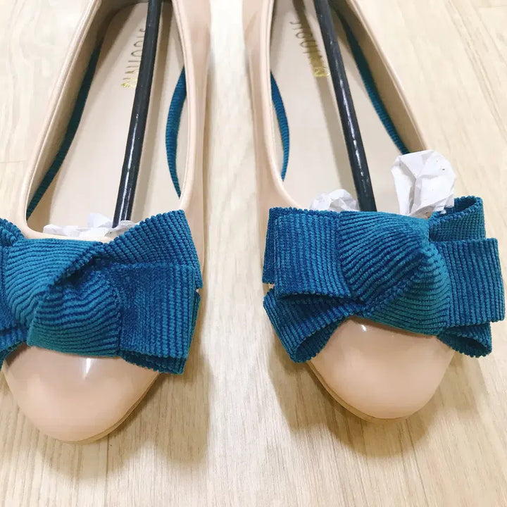 [BUNJANG] Ribbon Flat Shoes (5 Pairs Bundle) / [새상품] 리본플랫 5종 블랙+베이지 에나멜 페이턴트 플랫슈즈