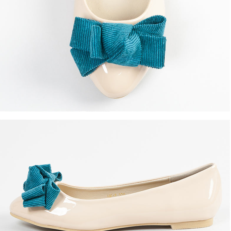 [BUNJANG] Ribbon Flat Shoes (5 Pairs Bundle) / [새상품] 리본플랫 5종 블랙+베이지 에나멜 페이턴트 플랫슈즈