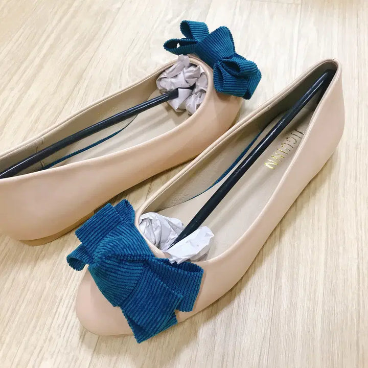 [BUNJANG] Ribbon Flat Shoes (5 Pairs Bundle) / [새상품] 리본플랫 5종 블랙+베이지 에나멜 페이턴트 플랫슈즈